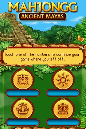 Mahjongg - Ancient Mayas (Europe) (En,Fr,De,Es,It) screen shot title